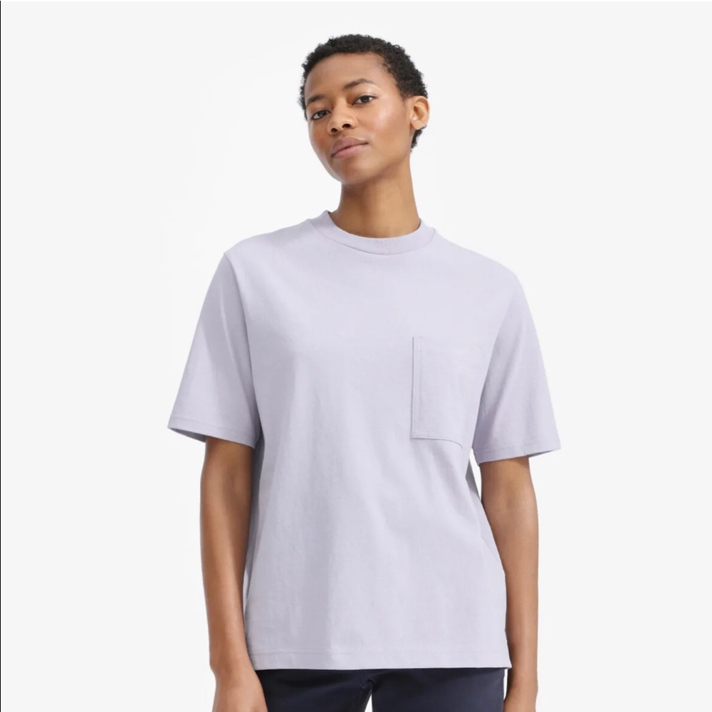 Everlane The Oversized Pocket Tee - Lavender